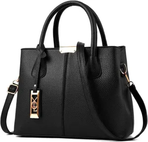 Beach Tote Bag 4 Packet Leather Solid Color Handbags Shoulder Bags Crossbody Hobo Bags Card Purse Work Travel Essential J