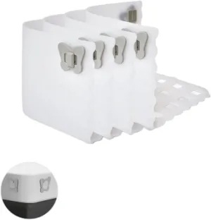 Bed Sheet Holder,Bed Sheet Straps Keep Firm&Tight in Place,Fitted Sheet Corner Holders Strap Lock for Thin Sheet,Fits All Sheet Sizes, Translucent White