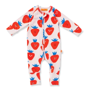 Berry Cosy Long Sleeve Romper