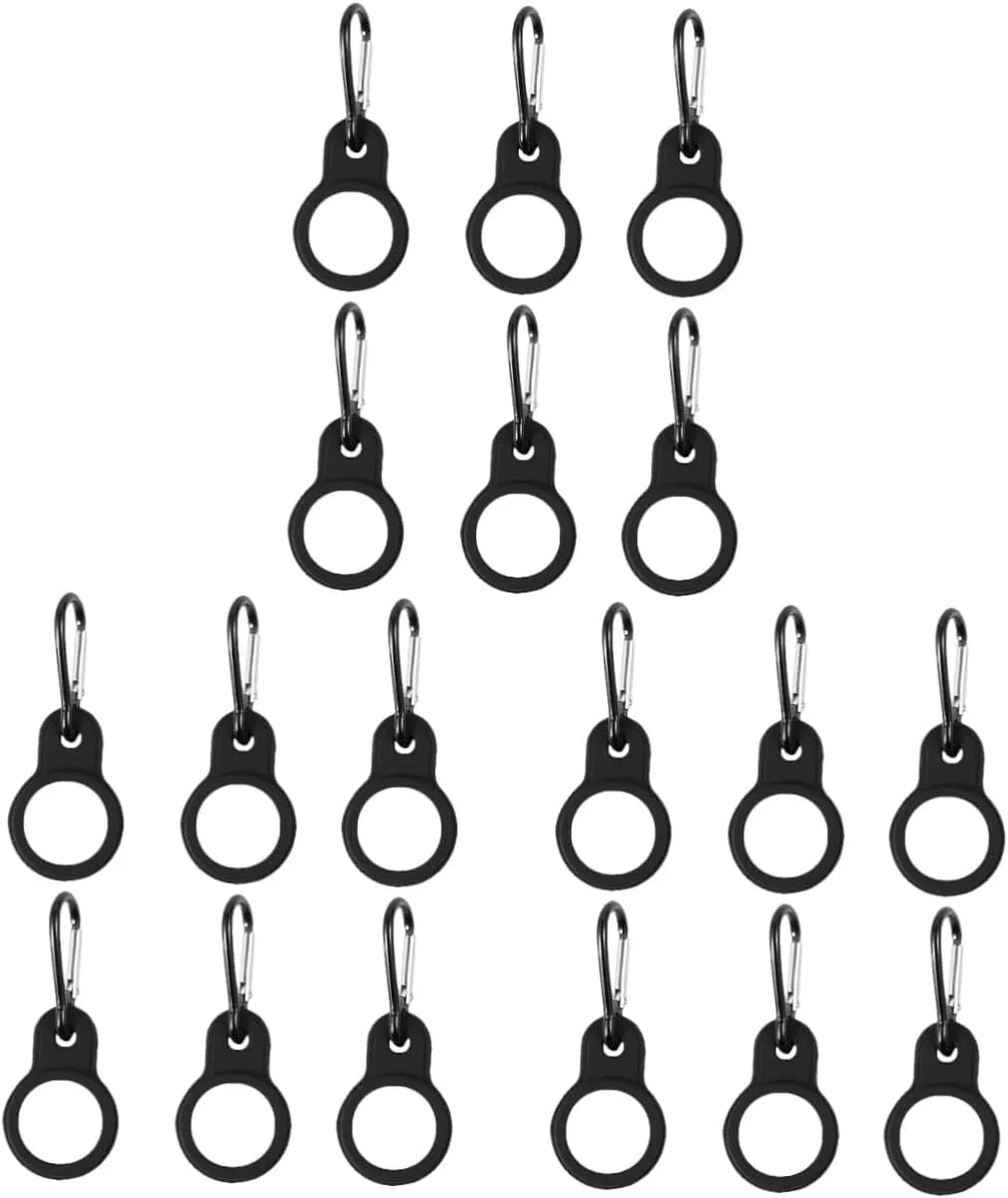 BESPORTBLE 18pcs Outdoor Silicone Hanging Buckle for Water Bottles Portable Kettle Holder Clips for Hiking Camping Outdoor Activities for Backpacks More