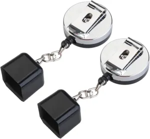 BESPORTBLE 2pcs Retractable Snooker Chalk Holder Billiards Pool Accessory Material Convenient Clip Design for Home Commercial Use Assorted Color Random Style