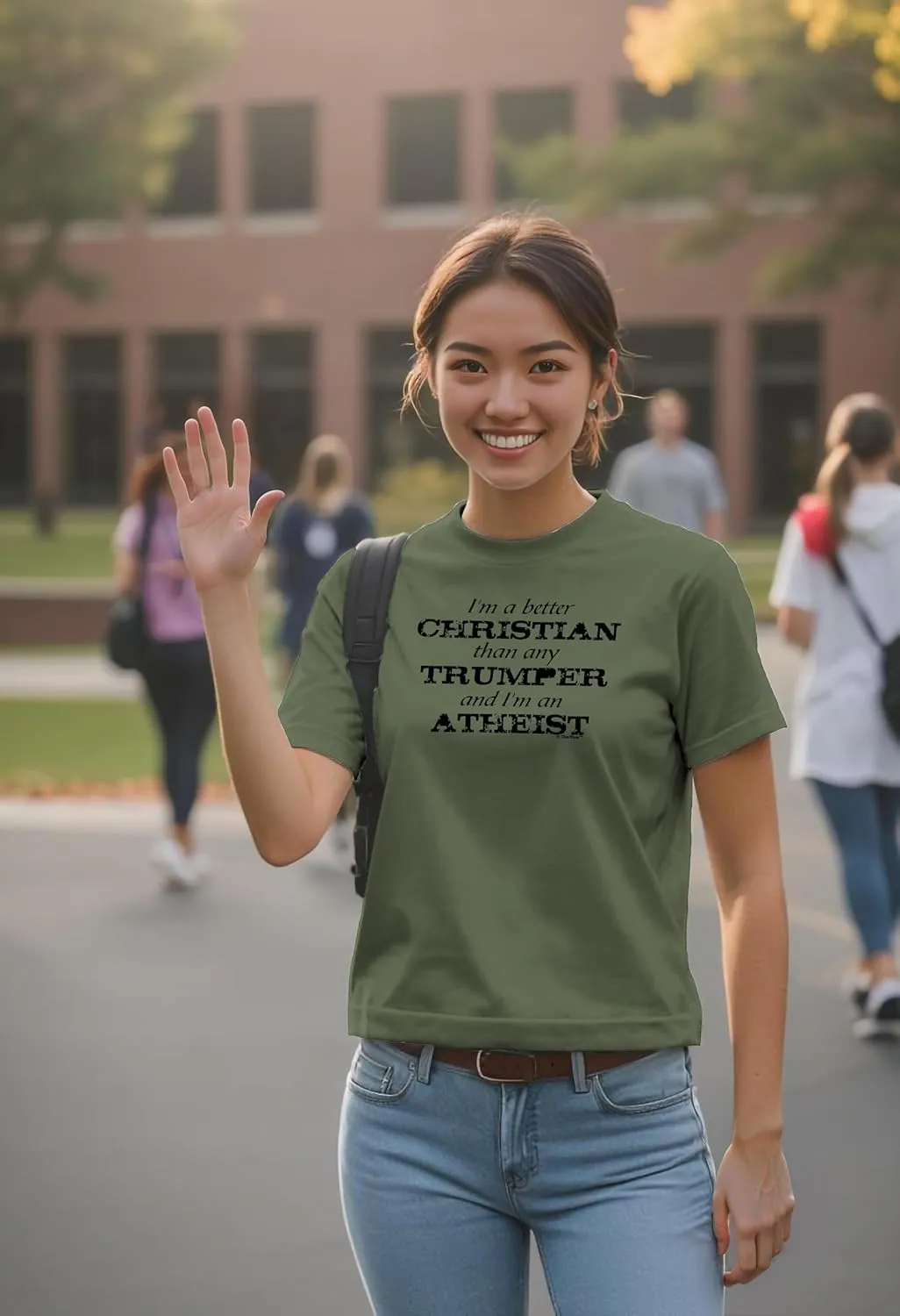 Better Christian I'm Atheist Unisex Short Sleeve or Long Sleeve T-Shirt