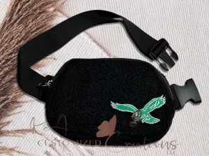 Birds Fleece Belt Bag
