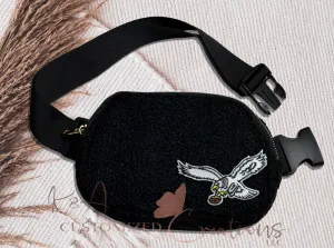 Birds Fleece Belt Bag