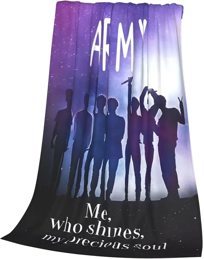 Blanket 40"X50" Soft and Comfortable Warm Fleece Throw Full Picture of Idol Group Blankets Yoga Blankets Beach Blanket Picnic Blankets for Dorm Room Decor Sofa Bed Camping Travel All Season
