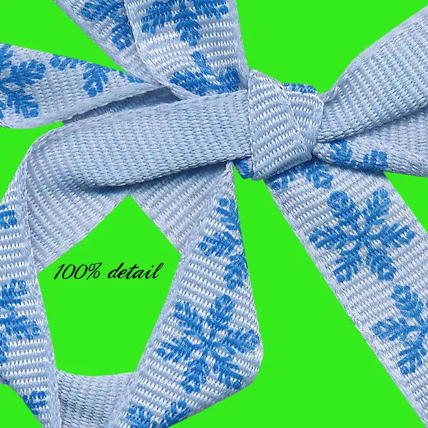 Blue Snowflake Ribbons