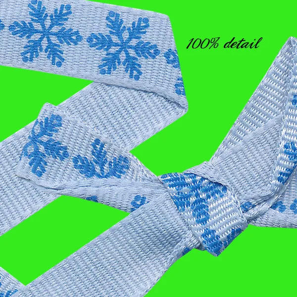 Blue Snowflake Ribbons