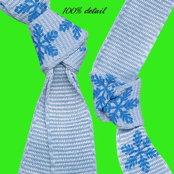 Blue Snowflake Ribbons