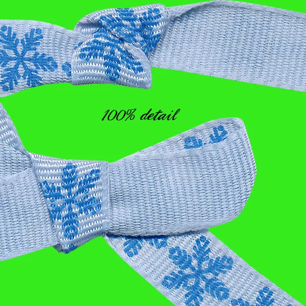 Blue Snowflake Ribbons