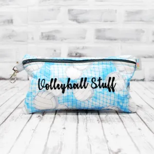 Blue Volleyball Personalized Reusable Food Bag