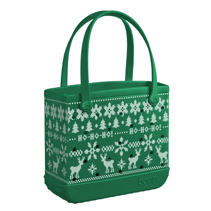 Bogg Bag Baby Ugly Sweater Green