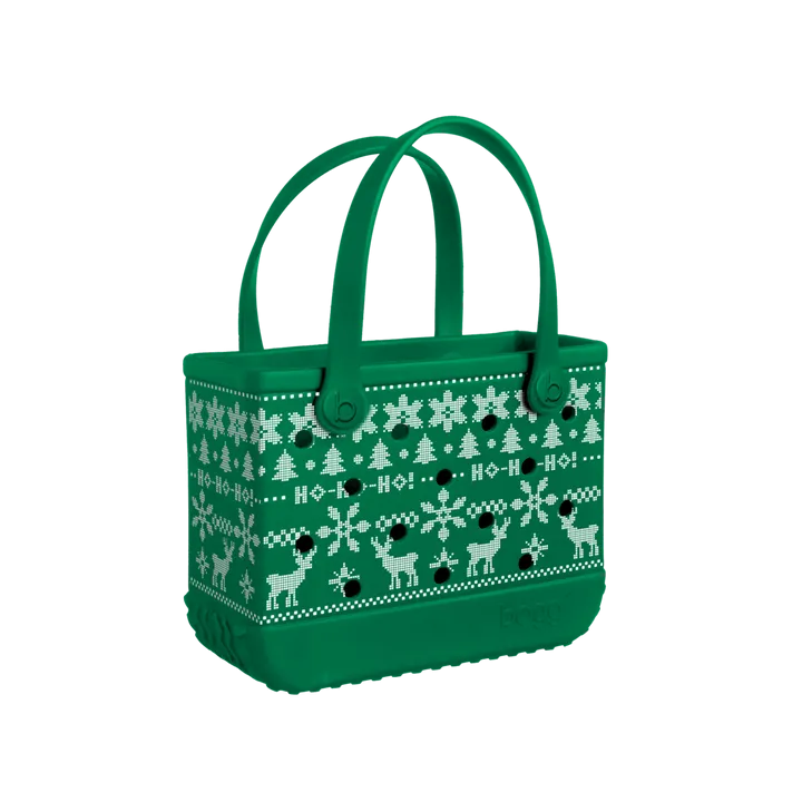 Bogg Bag Bitty Ugly Sweater Green