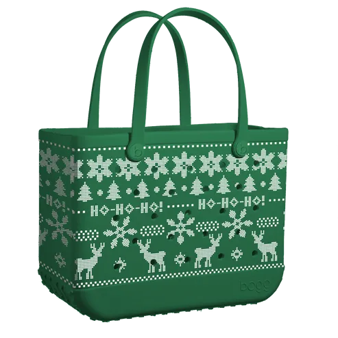 Bogg Bag Original Ugly Sweater Green