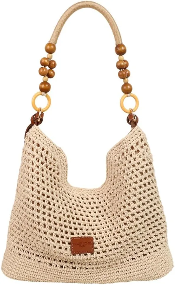 Bohemia Beach Bag Women Macrame Shoulder Tote Bags Crossbody Purse Summer Travel Beach Bag Top-handle Hobo Handbag 2025