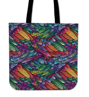 Boho Feather Tote Bag