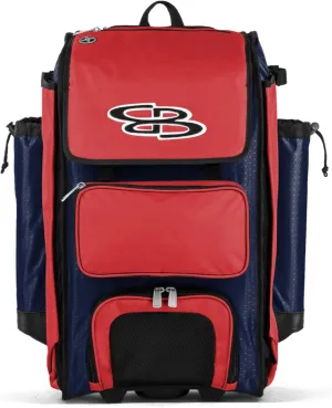 Boombah Catchers Superpack Hybrid Rolling Bat Bag - Multiple Colors - Wheeled & Backpack Version