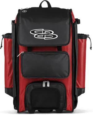 Boombah Catchers Superpack Hybrid Rolling Bat Bag - Multiple Colors - Wheeled & Backpack Version