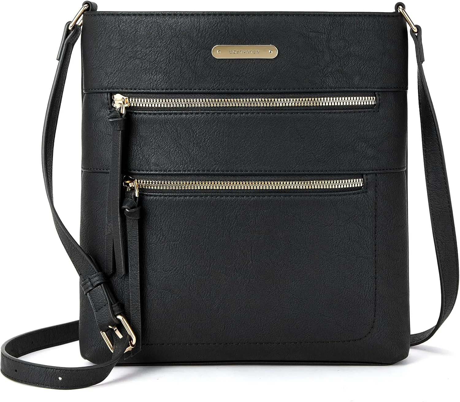 BOSTANTEN Crossbody Bags for Women Trendy Vegan Leather Purse Designer Shoulder Handbags with Adjustable Strap Zipper Pocket