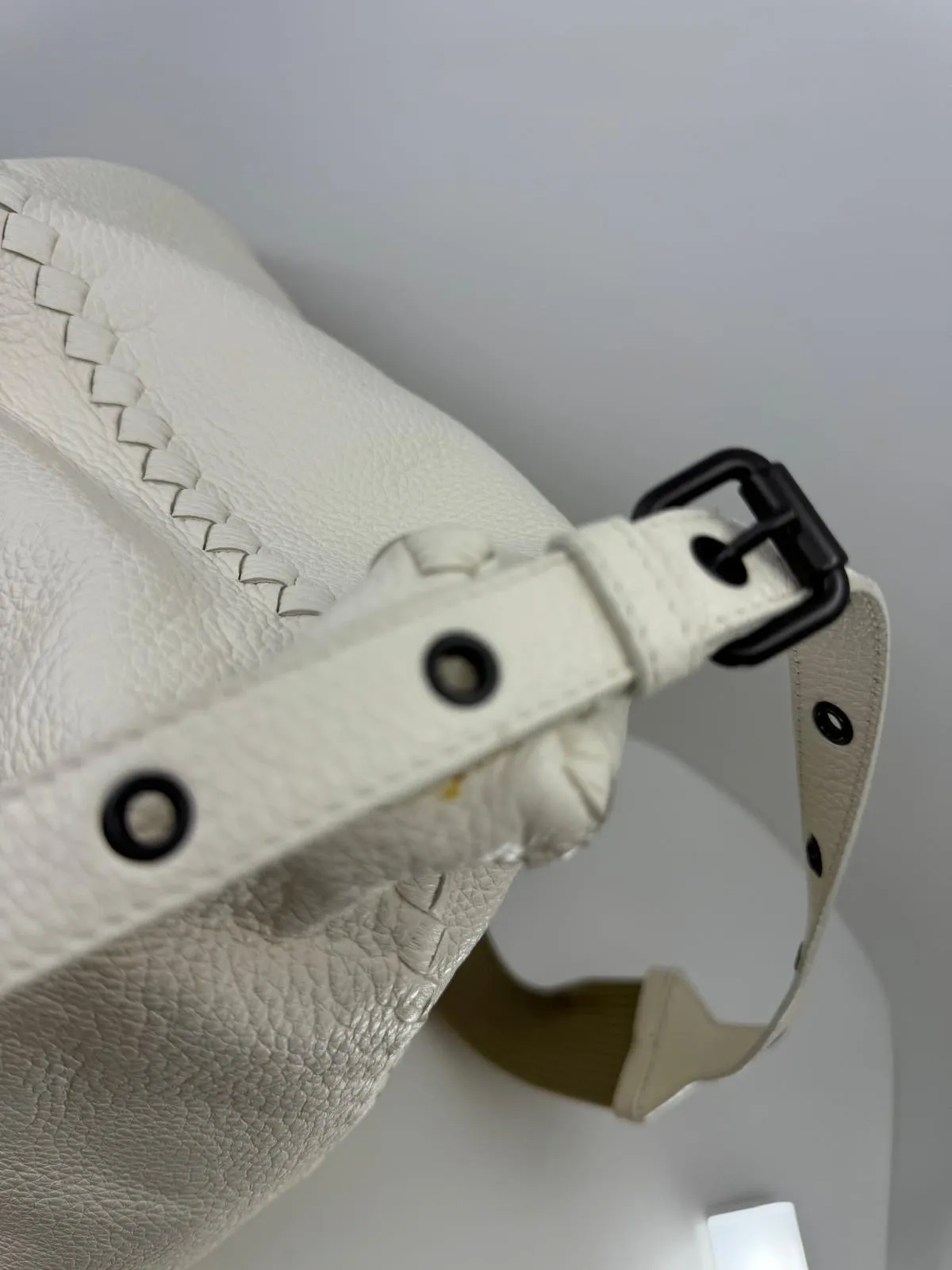 BOTTEGA VENETA CALFSKIN LETEAR DRAWSTRING BACKPACK