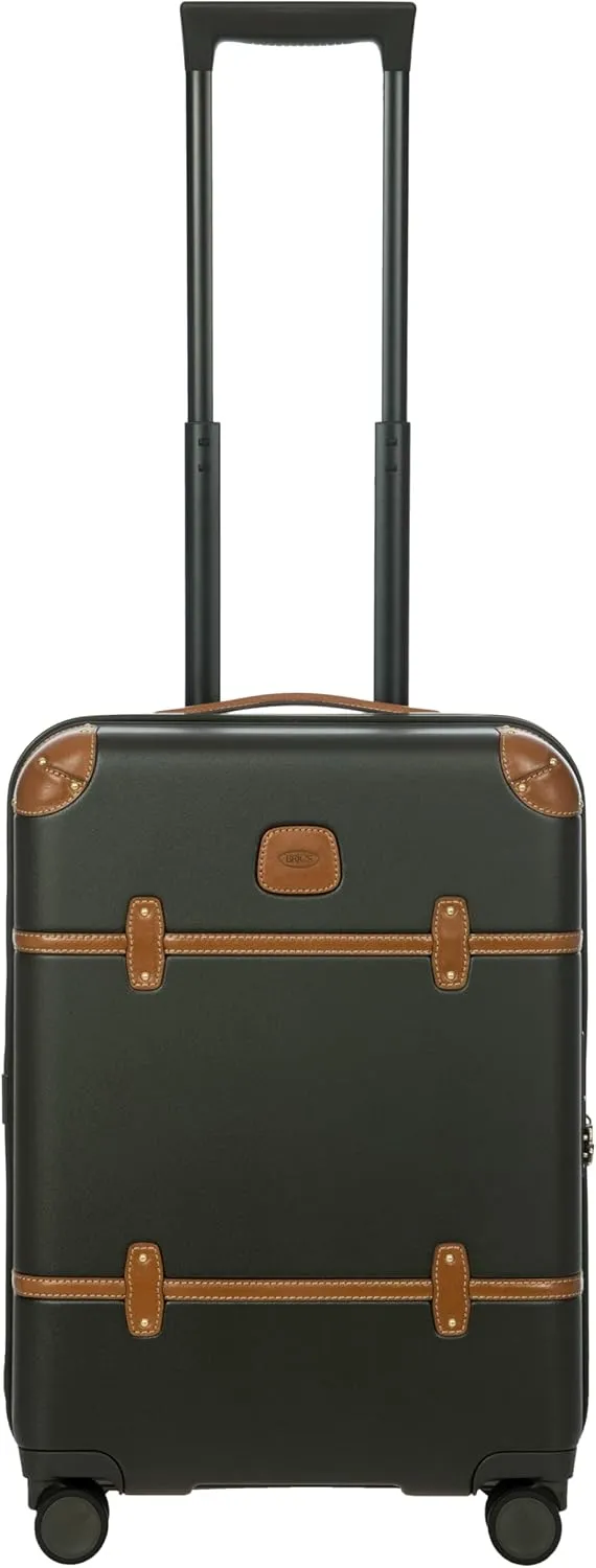 Bric's Bellagio Spinner Trunk - 21"- Luxury Bags for Women and Men - TSA Approved Luggage - Olive