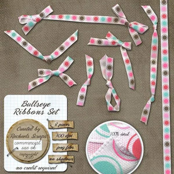Bullseye Ribbons Set