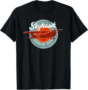 C172 Skyhawk Vintage Retro Airplane Flying Pilot Gift T-Shirt