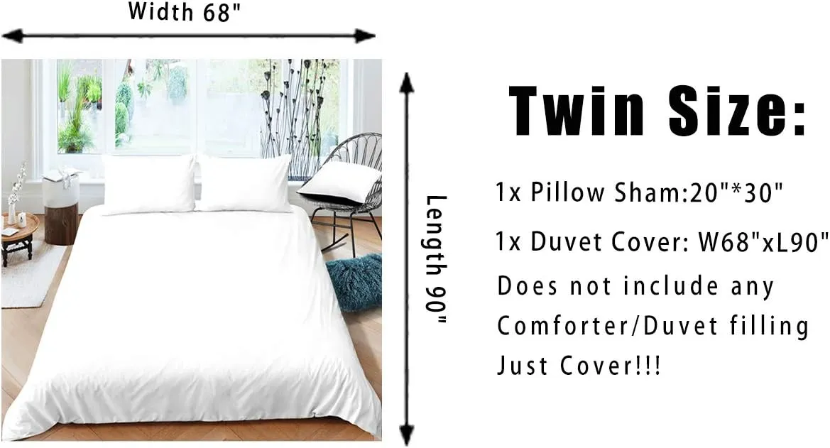 Camping Theme Bedding Set for Girls Boys Children Camper Comforter Cover Camping Travel Car Pattern Duvet Cover Room Decor Splicing Style Bedspread Cover Full Size Bedding Collection 3Pcs
