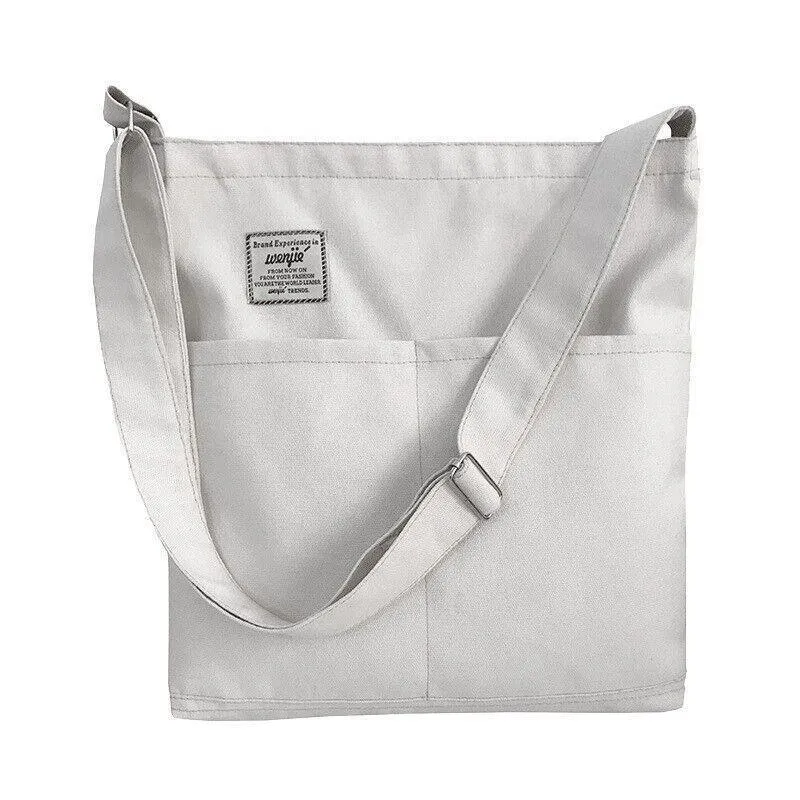 Canvas Tote Bag 1PC 6Colours 34x36cm