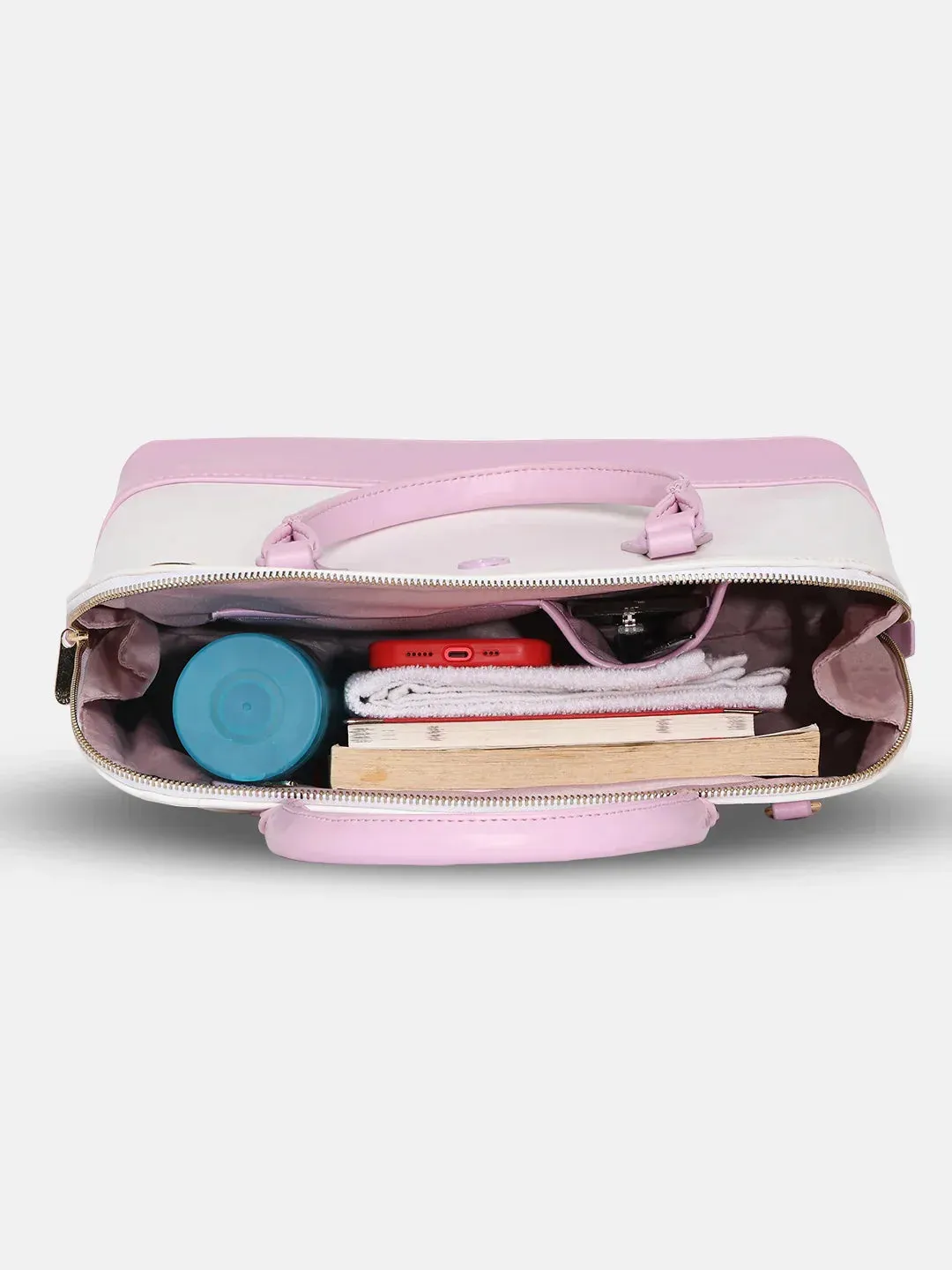 Caprese Aurora Medium Pink Satchel Bag
