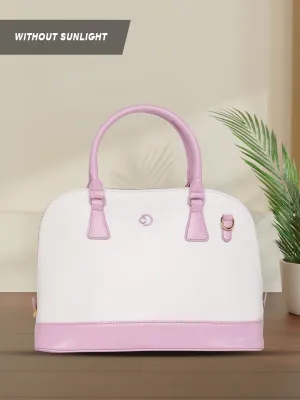 Caprese Aurora Medium Pink Satchel Bag