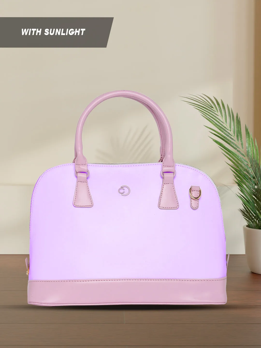 Caprese Aurora Medium Pink Satchel Bag