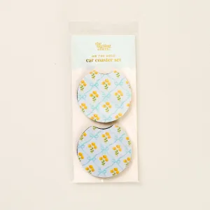 Car Coaster Set Marigold Lane Blue
