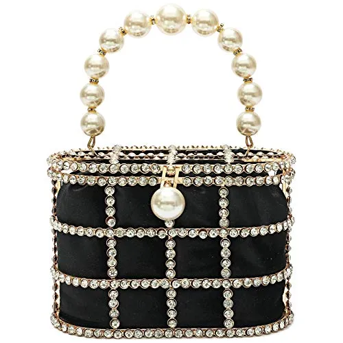 CARIEDO Beaded Pearl Clutch Purse