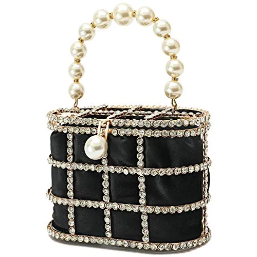 CARIEDO Beaded Pearl Clutch Purse