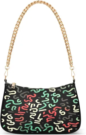 CEBUGI Crossbody Bags for Women Shoulder Purse Abstract Background Handbags Stylish Clutch Purse with Chain Strap