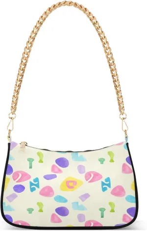 CEBUGI Crossbody Bags for Women Shoulder Purse Abstract Background Handbags Stylish Clutch Purse with Chain Strap