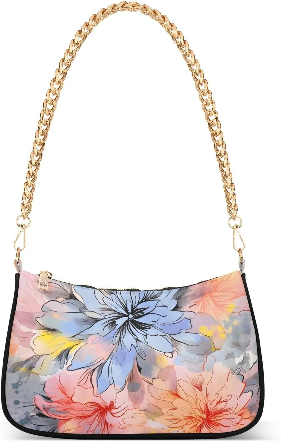 CEBUGI Crossbody Bags for Women Shoulder Purse Floral Handbags Stylish Clutch Purse with Chain Strap