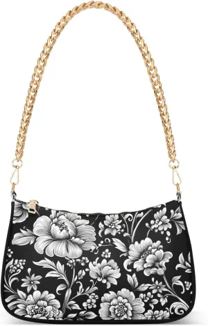 CEBUGI Crossbody Bags for Women Shoulder Purse Floral Handbags Stylish Clutch Purse with Chain Strap