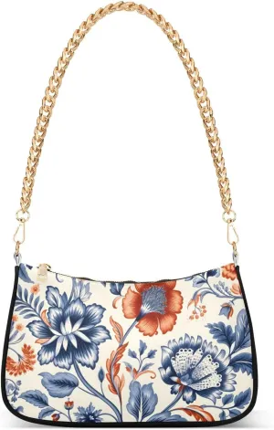 CEBUGI Crossbody Bags for Women Shoulder Purse Flower Handbags Stylish Clutch Purse with Chain Strap