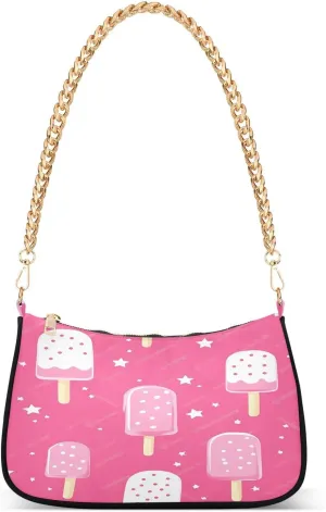CEBUGI Crossbody Bags for Women Shoulder Purse Ice Cream Handbags Stylish Clutch Purse with Chain Strap
