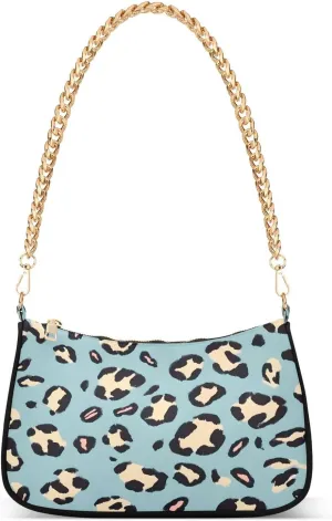 CEBUGI Crossbody Bags for Women Shoulder Purse Leopard Print Handbags Stylish Clutch Purse with Chain Strap