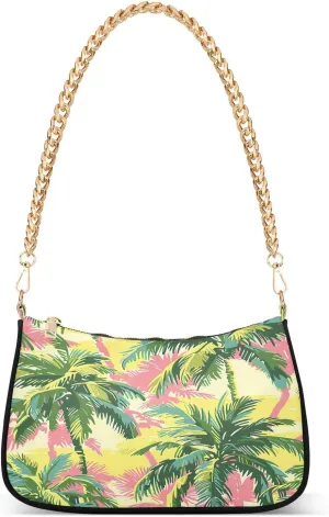 CEBUGI Crossbody Bags for Women Shoulder Purse Palm Tree Handbags Stylish Clutch Purse with Chain Strap