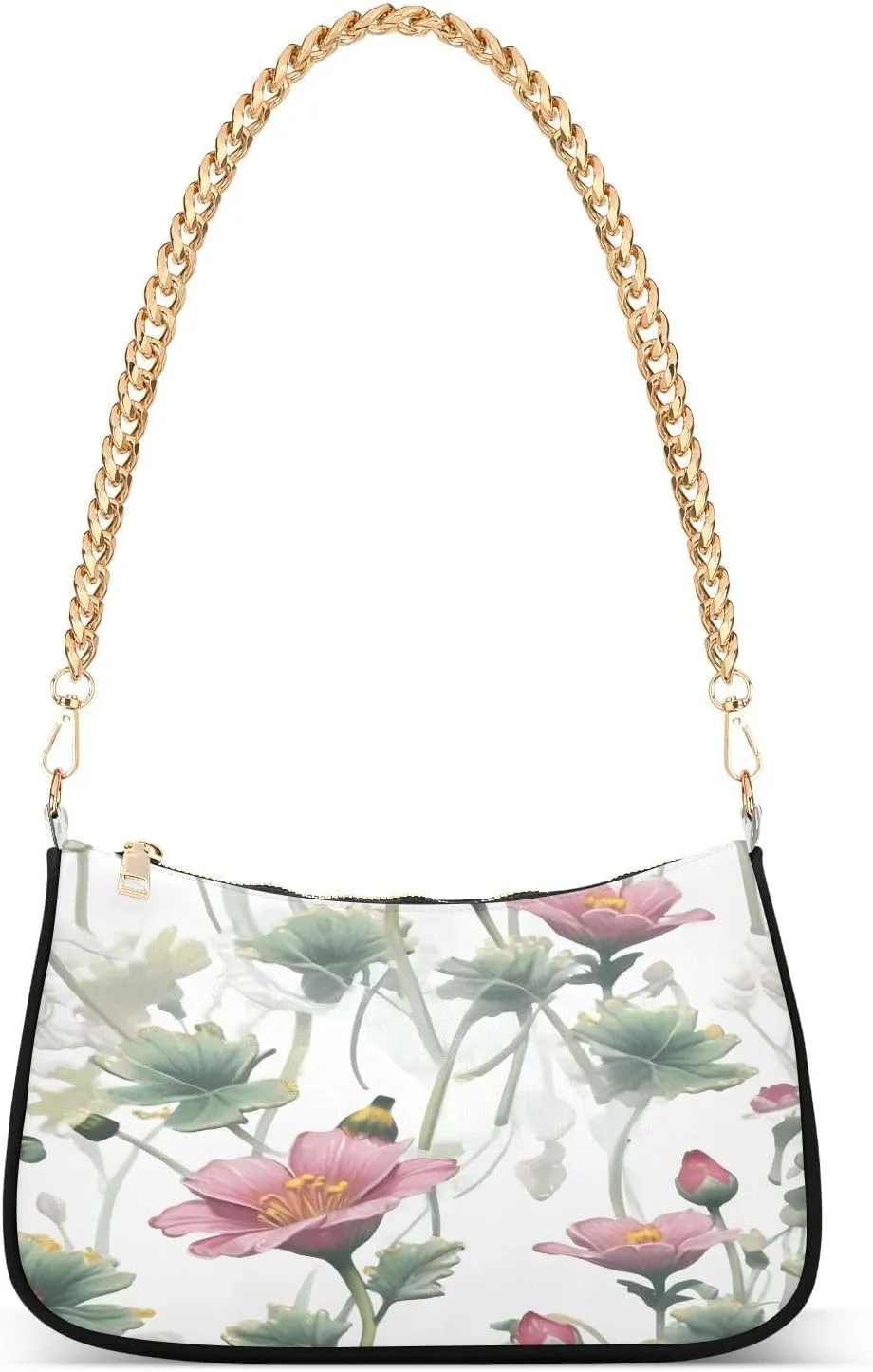 CEBUGI Crossbody Bags for Women Shoulder Purse Spring Flower Handbags Stylish Clutch Purse with Chain Strap