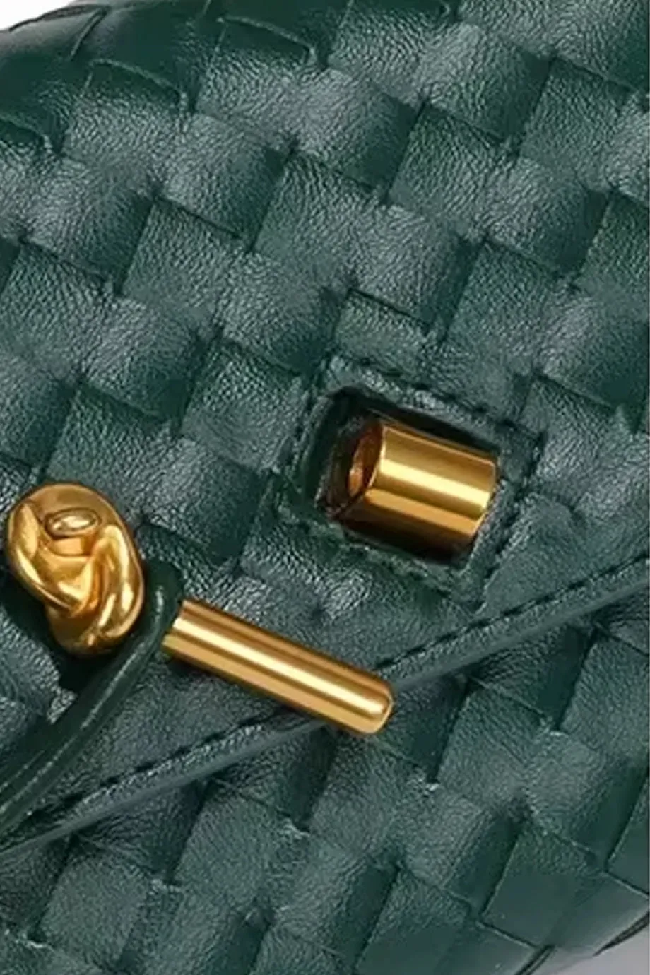 Charisma Πλεκτή Μίνι Τσάντα Baquette Clutch