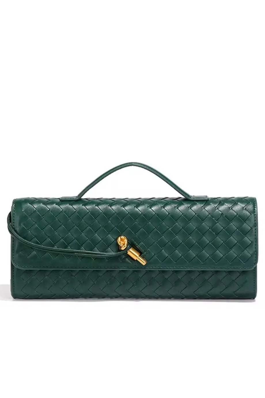 Charisma Πλεκτή Μίνι Τσάντα Baquette Clutch