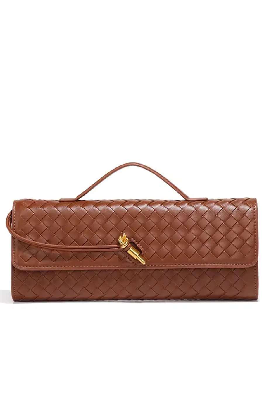 Charisma Πλεκτή Μίνι Τσάντα Baquette Clutch