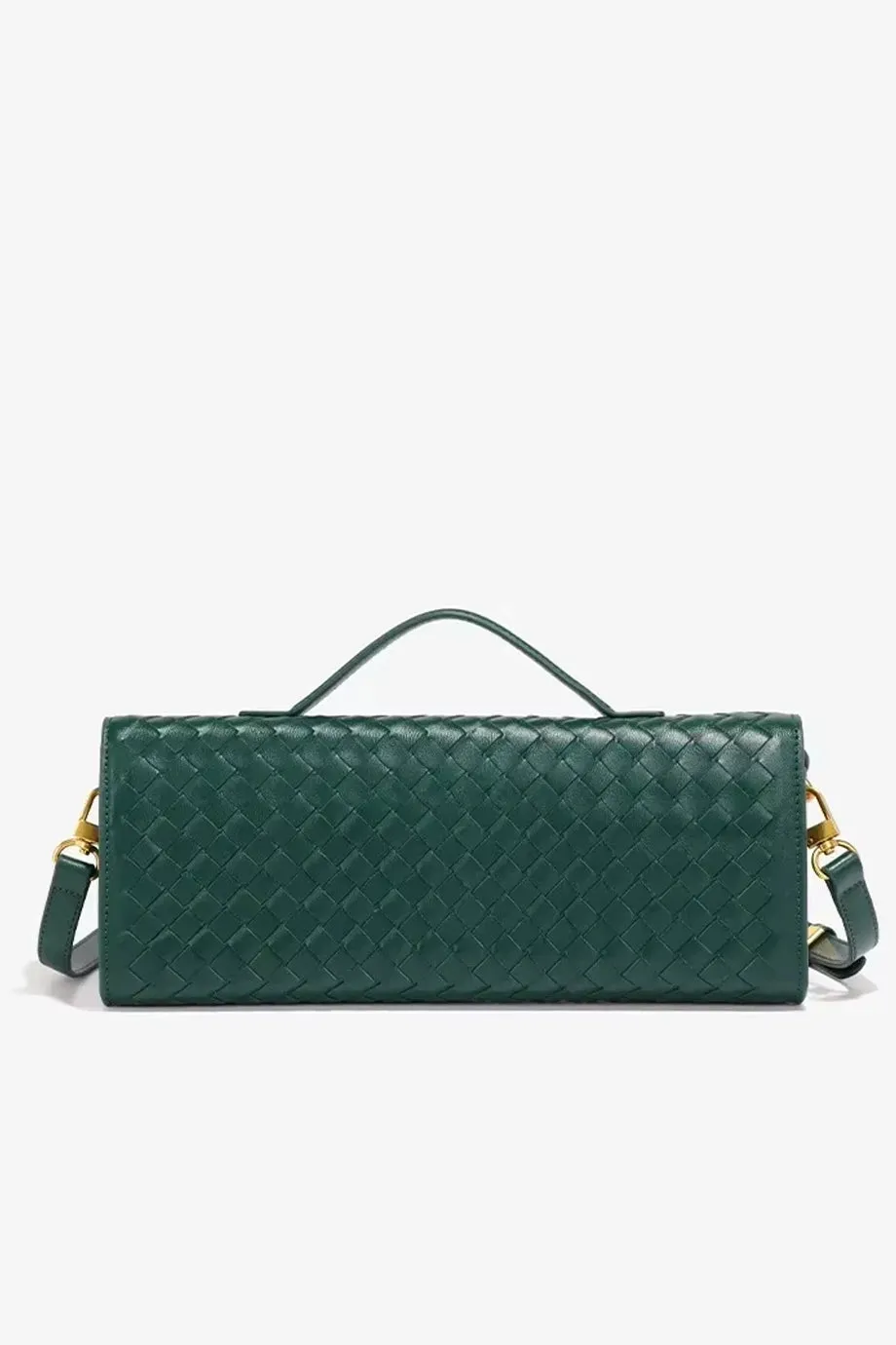 Charisma Πλεκτή Μίνι Τσάντα Baquette Clutch