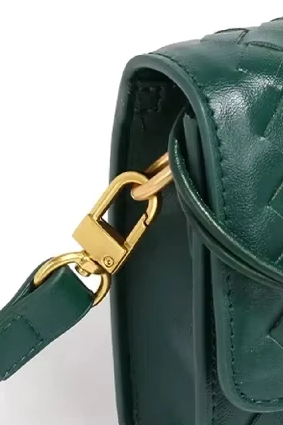 Charisma Πλεκτή Μίνι Τσάντα Baquette Clutch