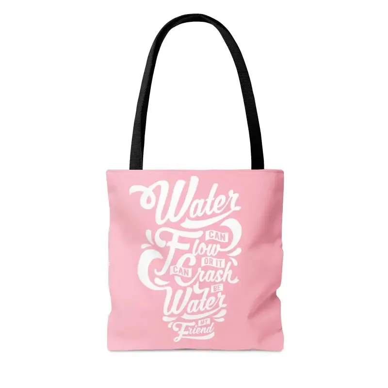 Chic Water Pink Tote Bag Turning Heads