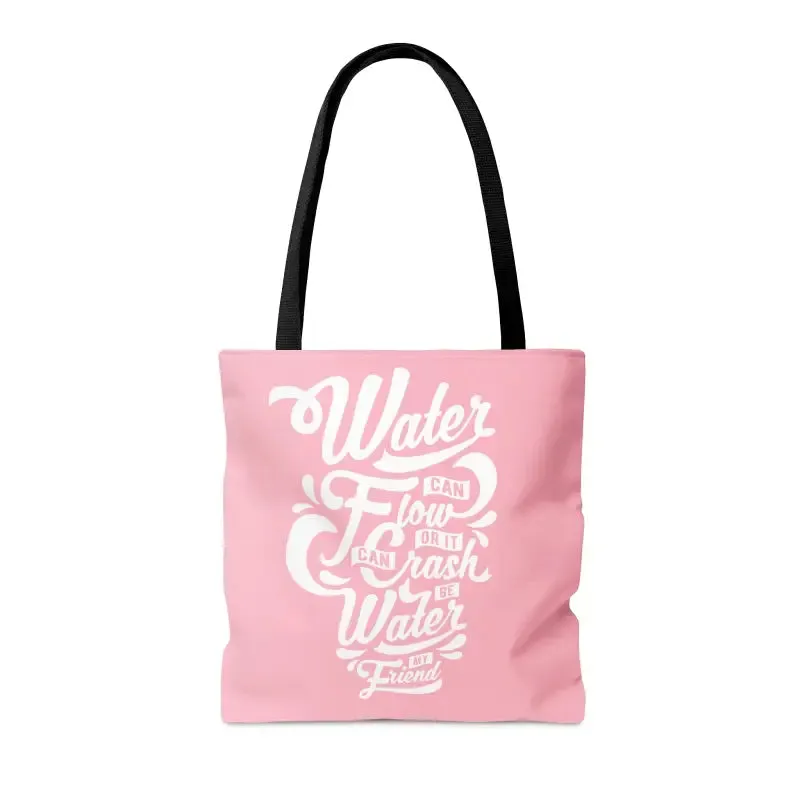 Chic Water Pink Tote Bag Turning Heads